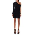 Black Viscose Casual Dress Saint Laurent