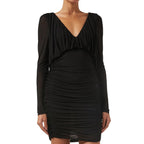 Black Viscose Cocktail Dress Saint Laurent
