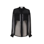 Black Silk Dress Shirt Saint Laurent