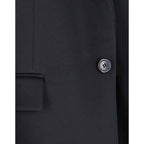 Black Acetate Coat Saint Laurent