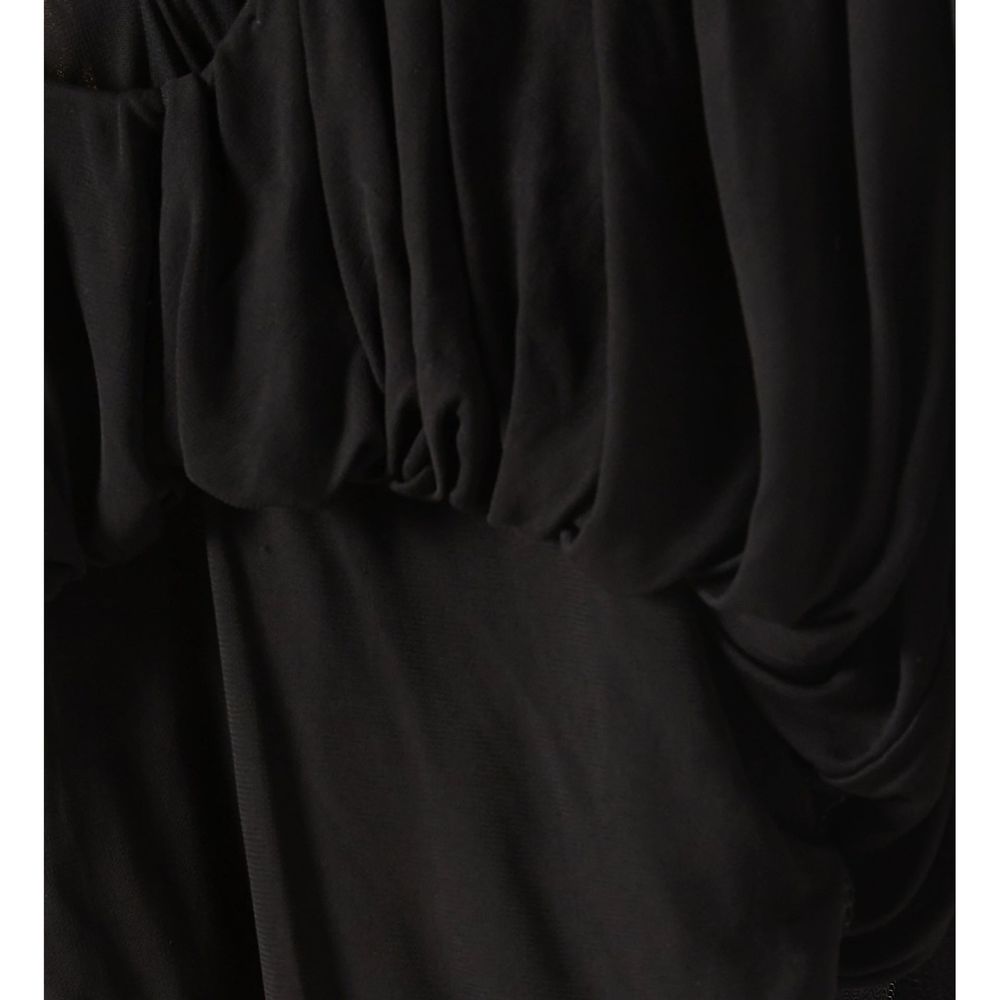 Black Viscose Cocktail Dress Saint Laurent