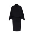 Black Wool Casual Dress Saint Laurent