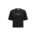 Black Cotton T-Shirt Off-White