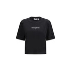 Black Cotton T-Shirt Off-White