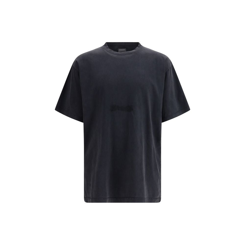 Black Cotton T-Shirt Balenciaga