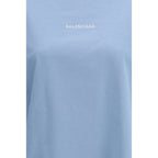 Blue Cotton T-Shirt Balenciaga