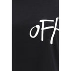 Black Cotton T-Shirt Off-White