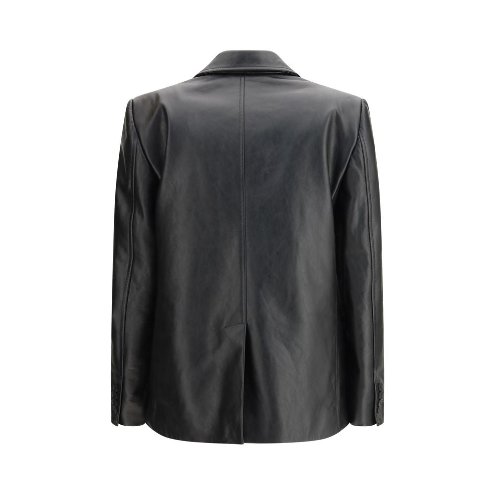 Black Leather Jacket Balenciaga