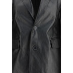 Black Leather Jacket Balenciaga