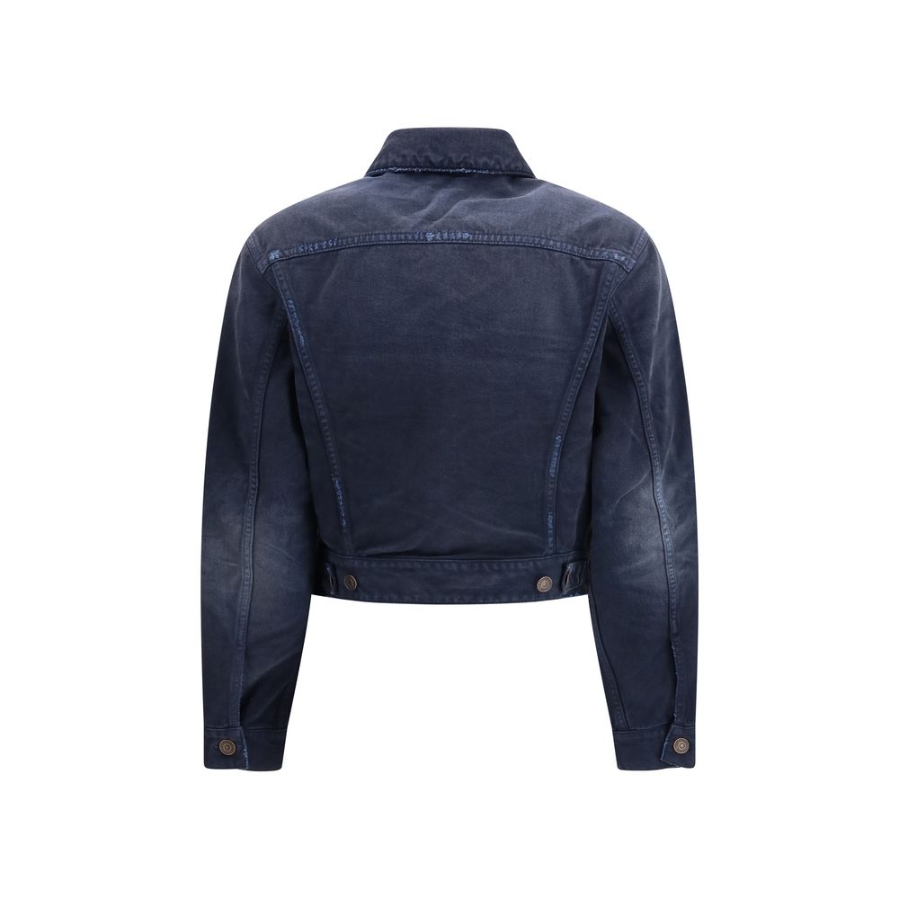 Blue Cotton Denim Jacket Balenciaga