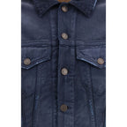Blue Cotton Denim Jacket Balenciaga