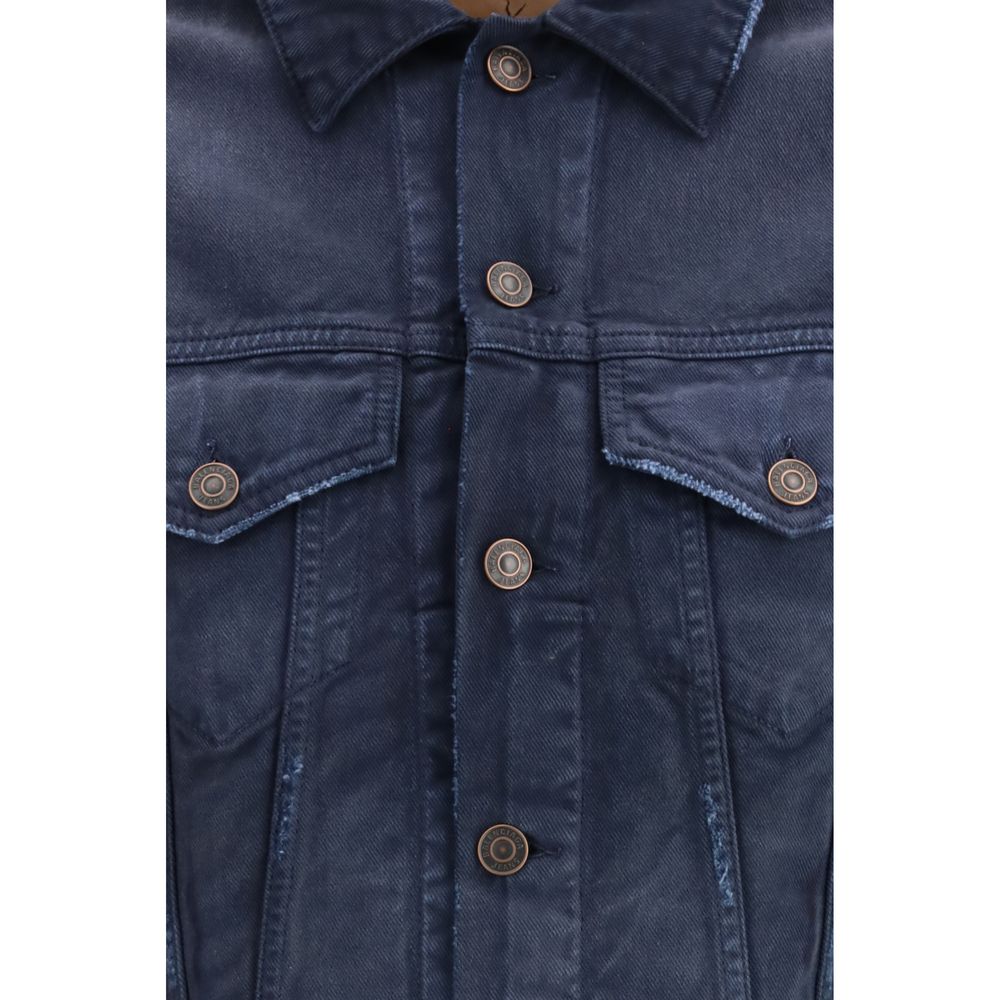 Blue Cotton Denim Jacket Balenciaga