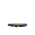 Blue Leather Regular Belt Bottega Veneta