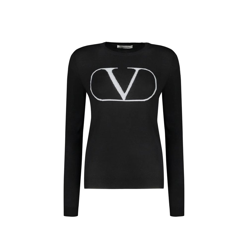 Black Virgin Wool Sweatshirt Valentino