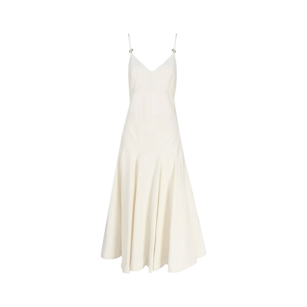 White Cotton Casual Dress Bottega Veneta