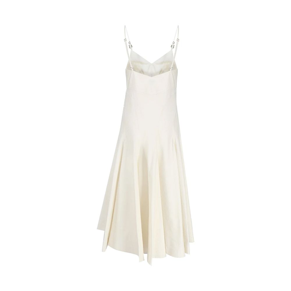 White Cotton Casual Dress Bottega Veneta