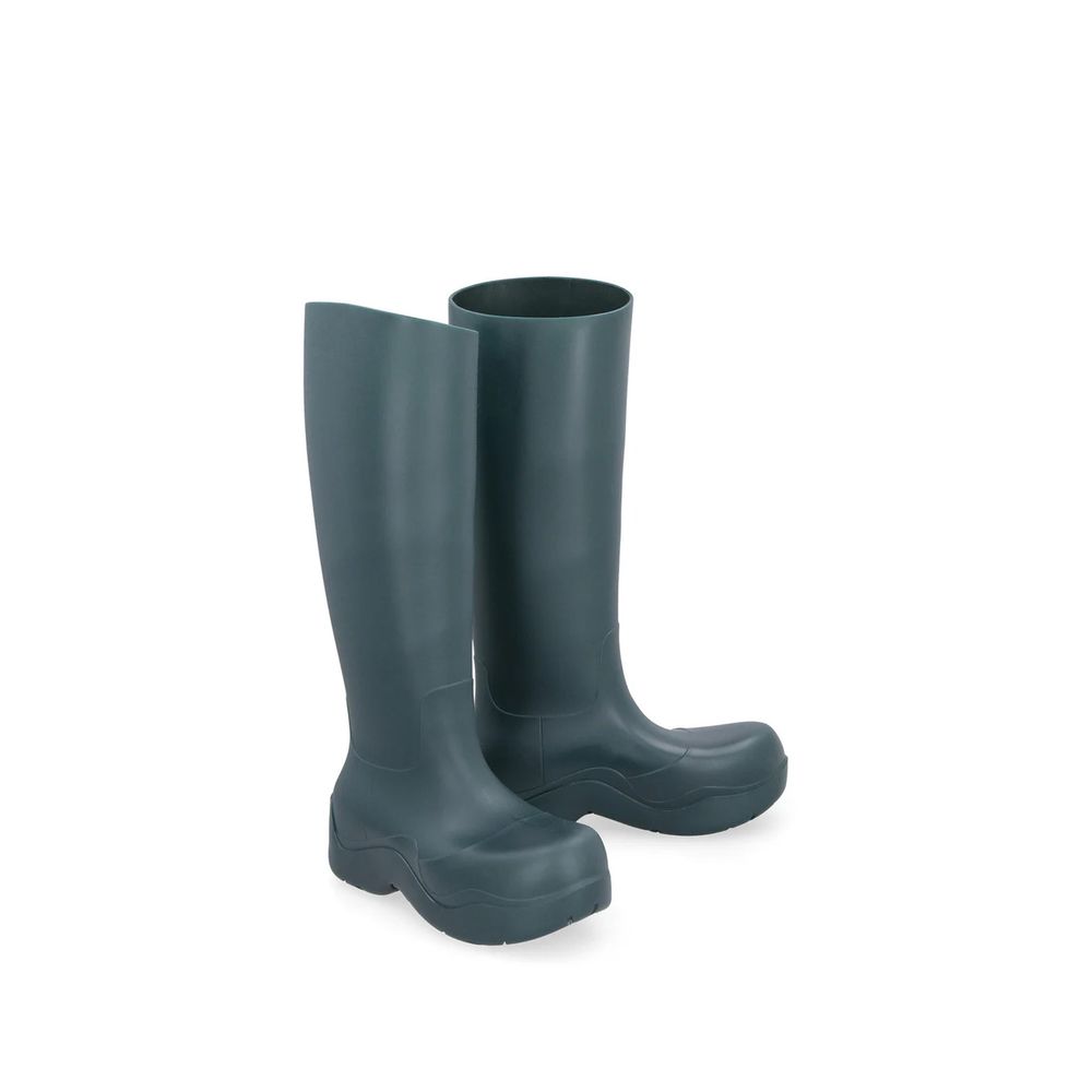 Bicolor Rubber Rain Boots Bottega Veneta