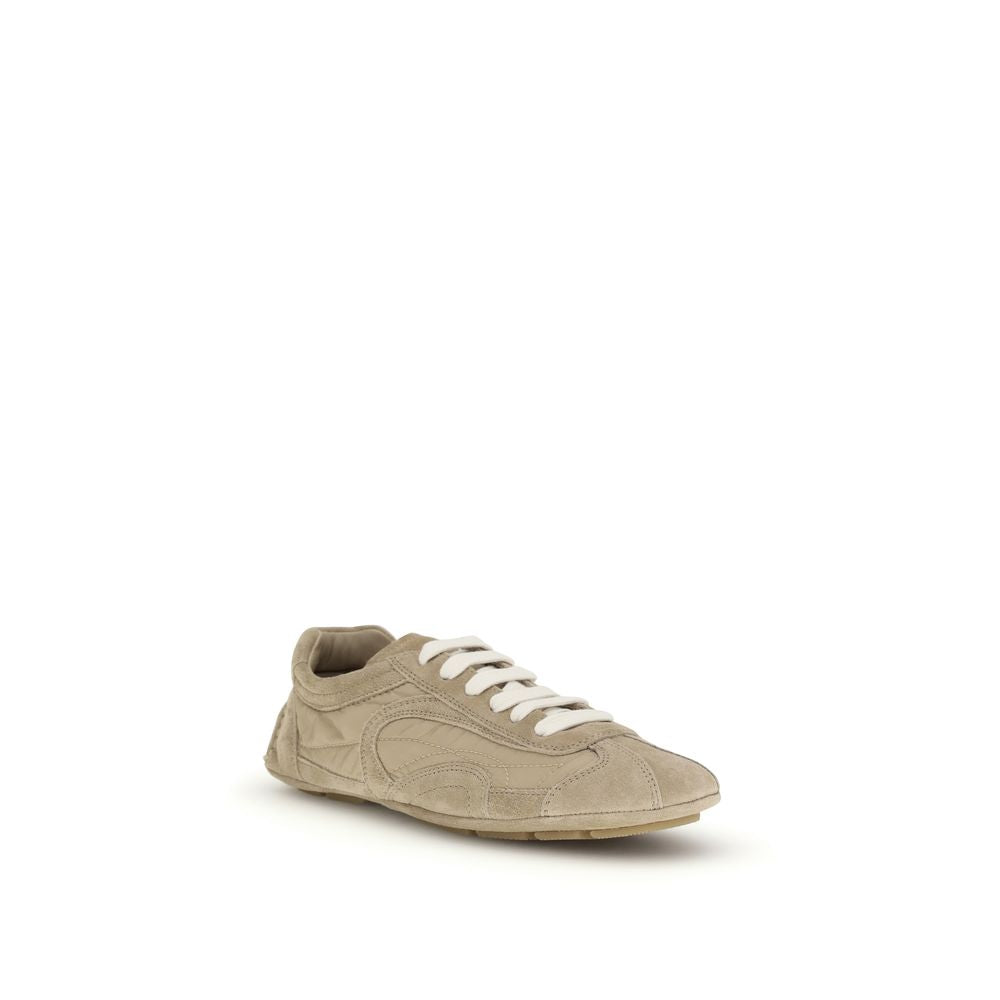 Beige Lamb Ovis Aries Aries Athletic Sneakers Prada