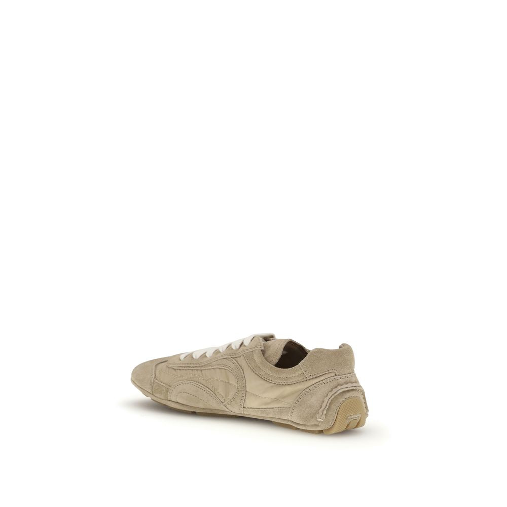 Beige Lamb Ovis Aries Aries Athletic Sneakers Prada
