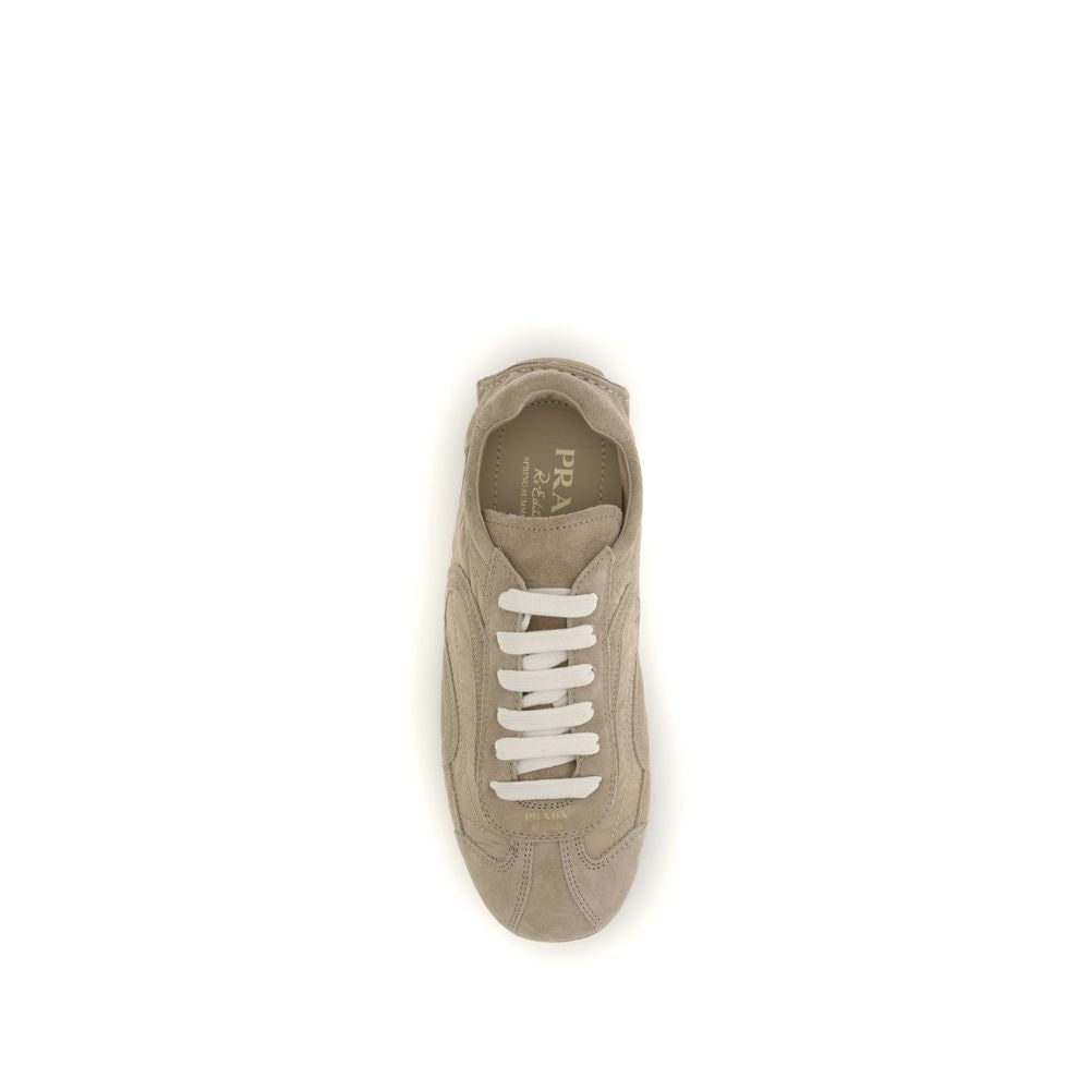 Beige Lamb Ovis Aries Aries Athletic Sneakers Prada