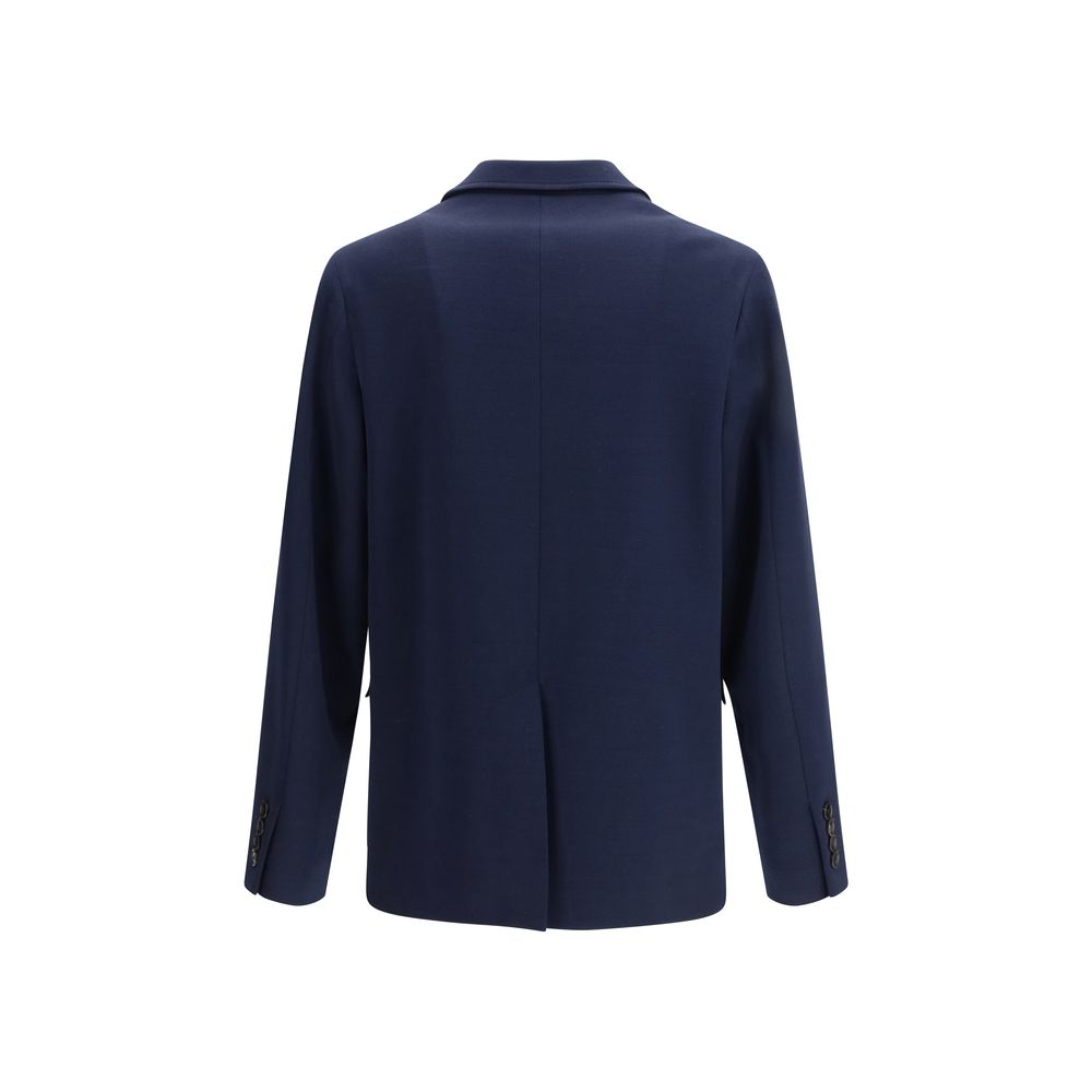 Blue Cotton Coat Gucci