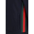 Blue Polyester Shell Jacket Gucci