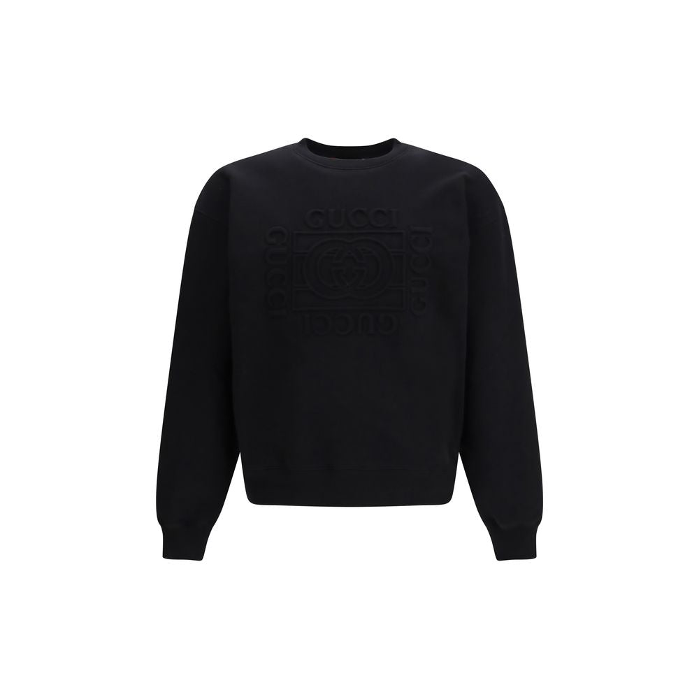 Black Cotton Sweatshirt Gucci