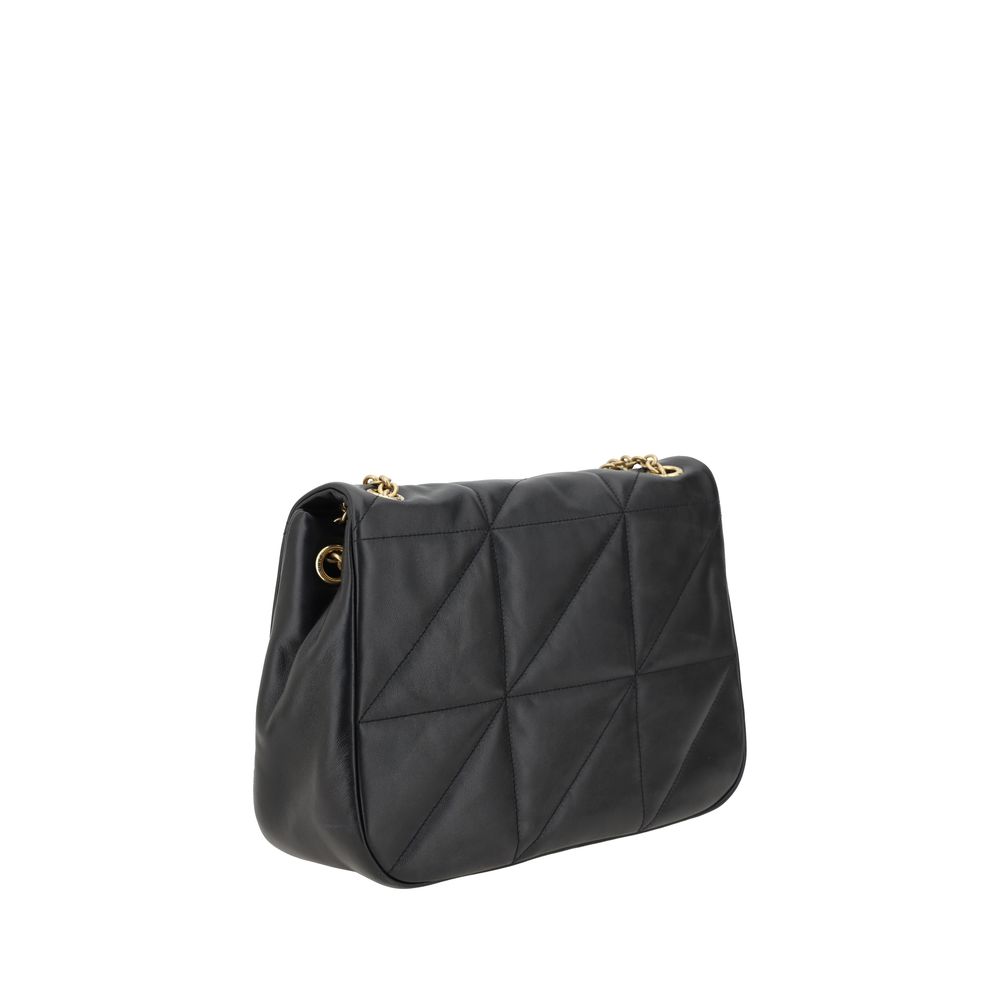 Black Calf Leather Bos Taurus Shoulder Bag Saint Laurent