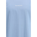 Blue Cotton T-Shirt Balenciaga
