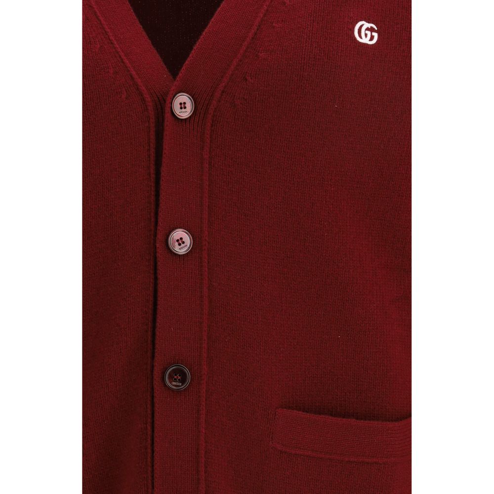 Bordeaux Wool Cardigan Gucci