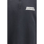 Black Cotton Sweatshirt Balenciaga