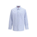 Blue Cotton Pattern Shirt Gucci