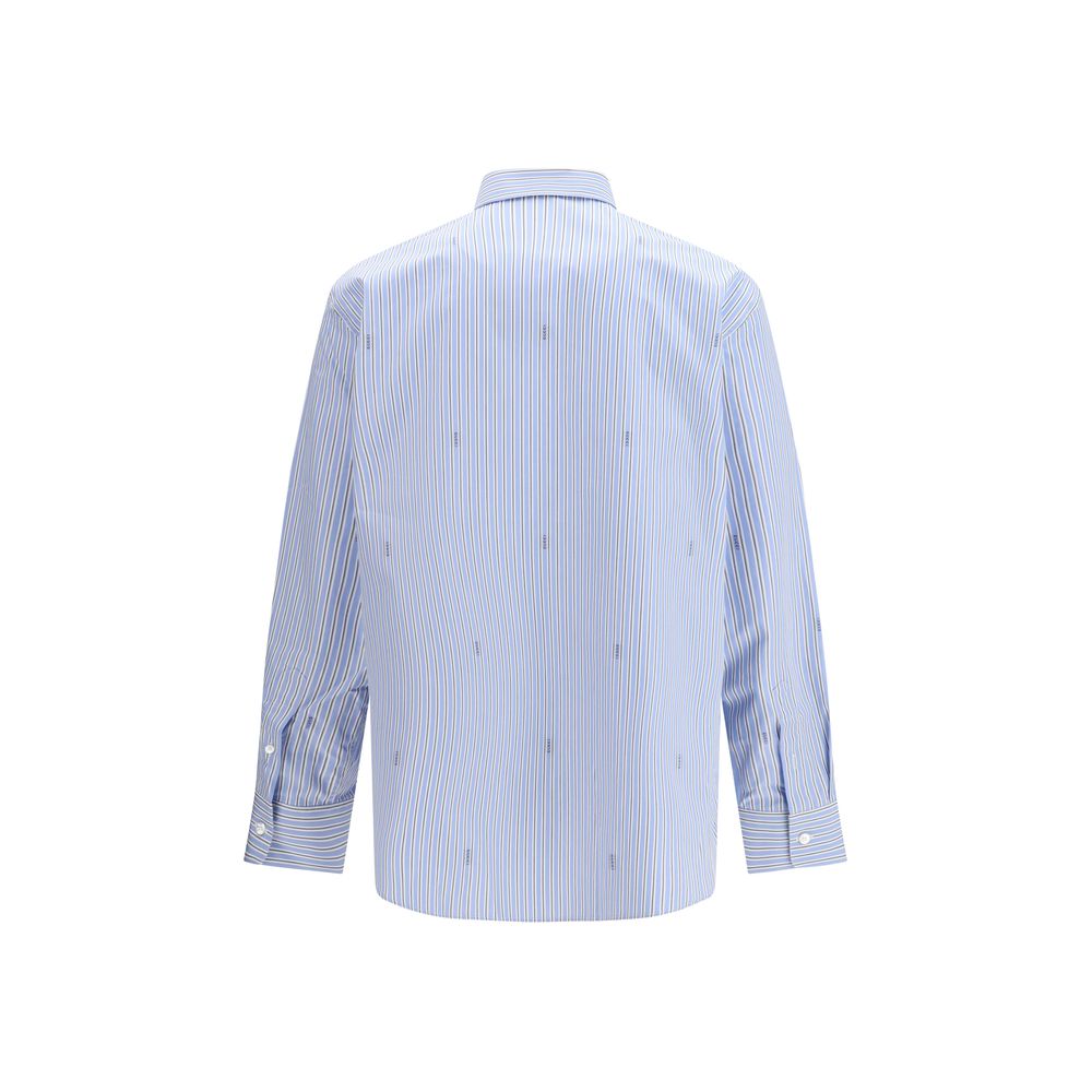 Blue Cotton Pattern Shirt Gucci