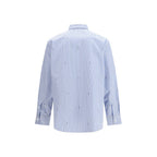 Blue Cotton Pattern Shirt Gucci