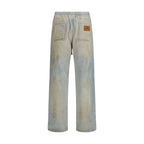 Blue Cotton Relaxed Fit Jeans