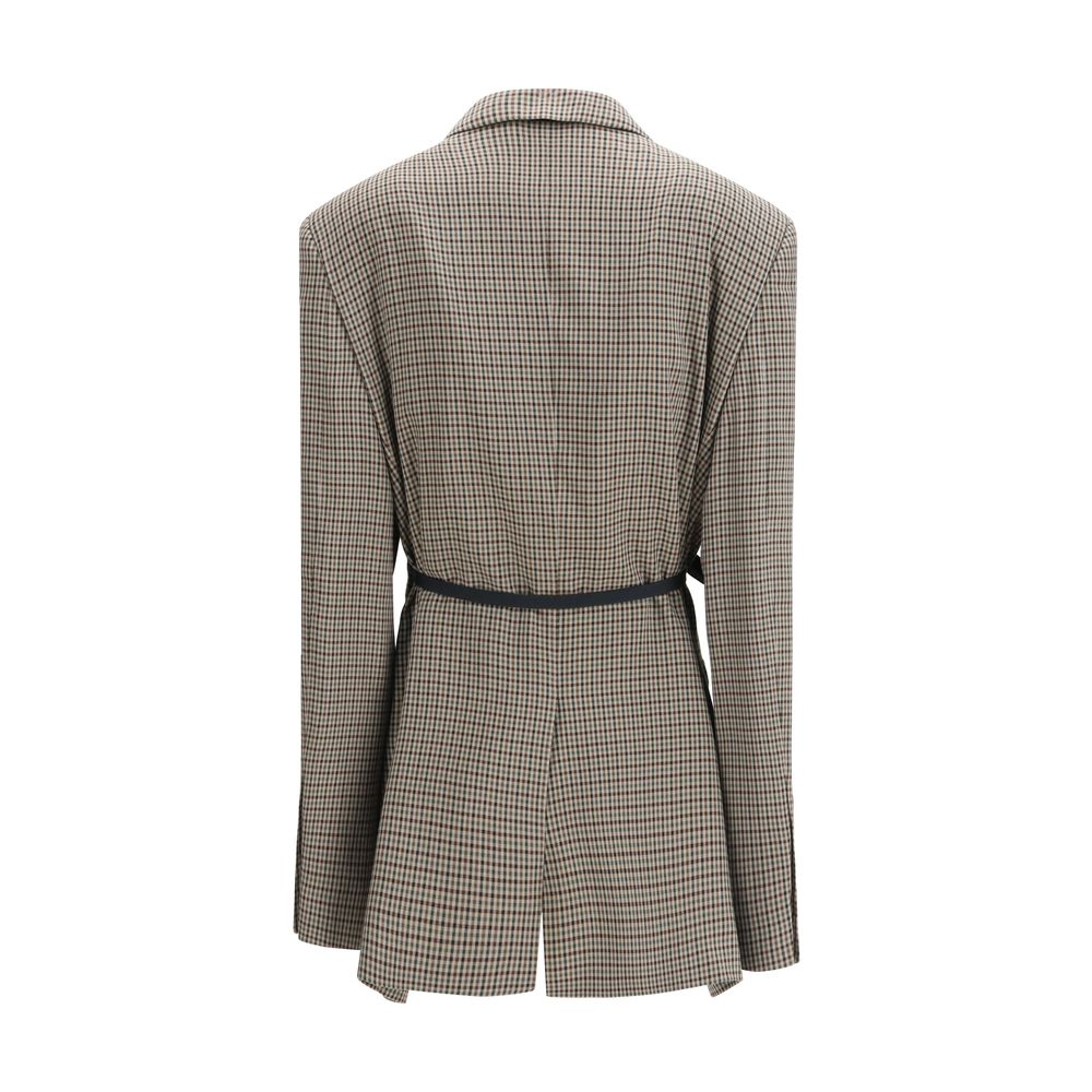 Multicolor Lyocell Coat Balenciaga