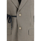 Multicolor Lyocell Coat Balenciaga