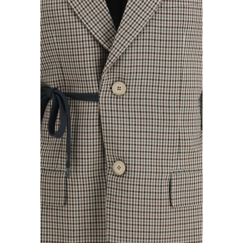 Multicolor Lyocell Coat Balenciaga