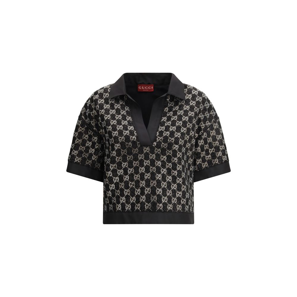 Black Viscose Shirt Gucci