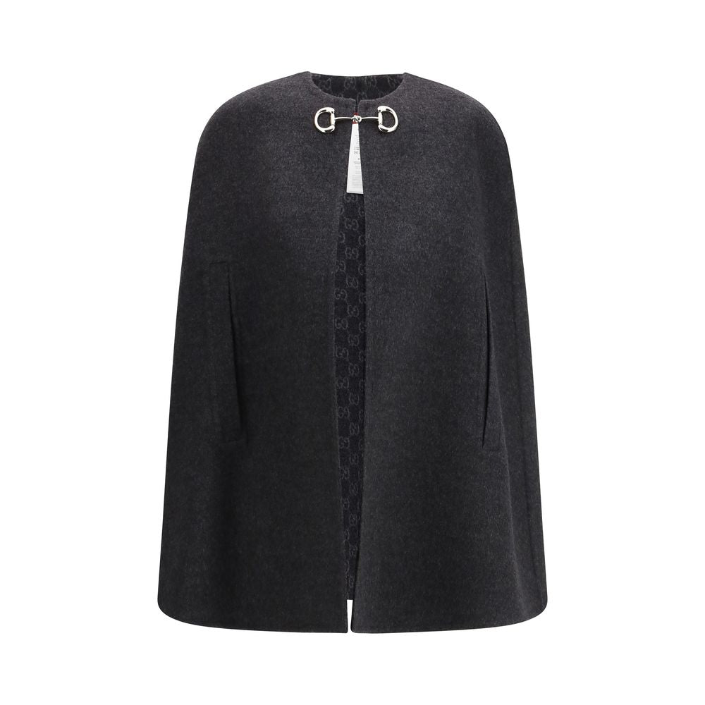 Gray Wool Coat Gucci