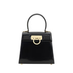 Black Calf Leather Bos Taurus Handbag Ferragamo