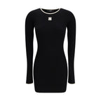 Black Viscose Casual Dress