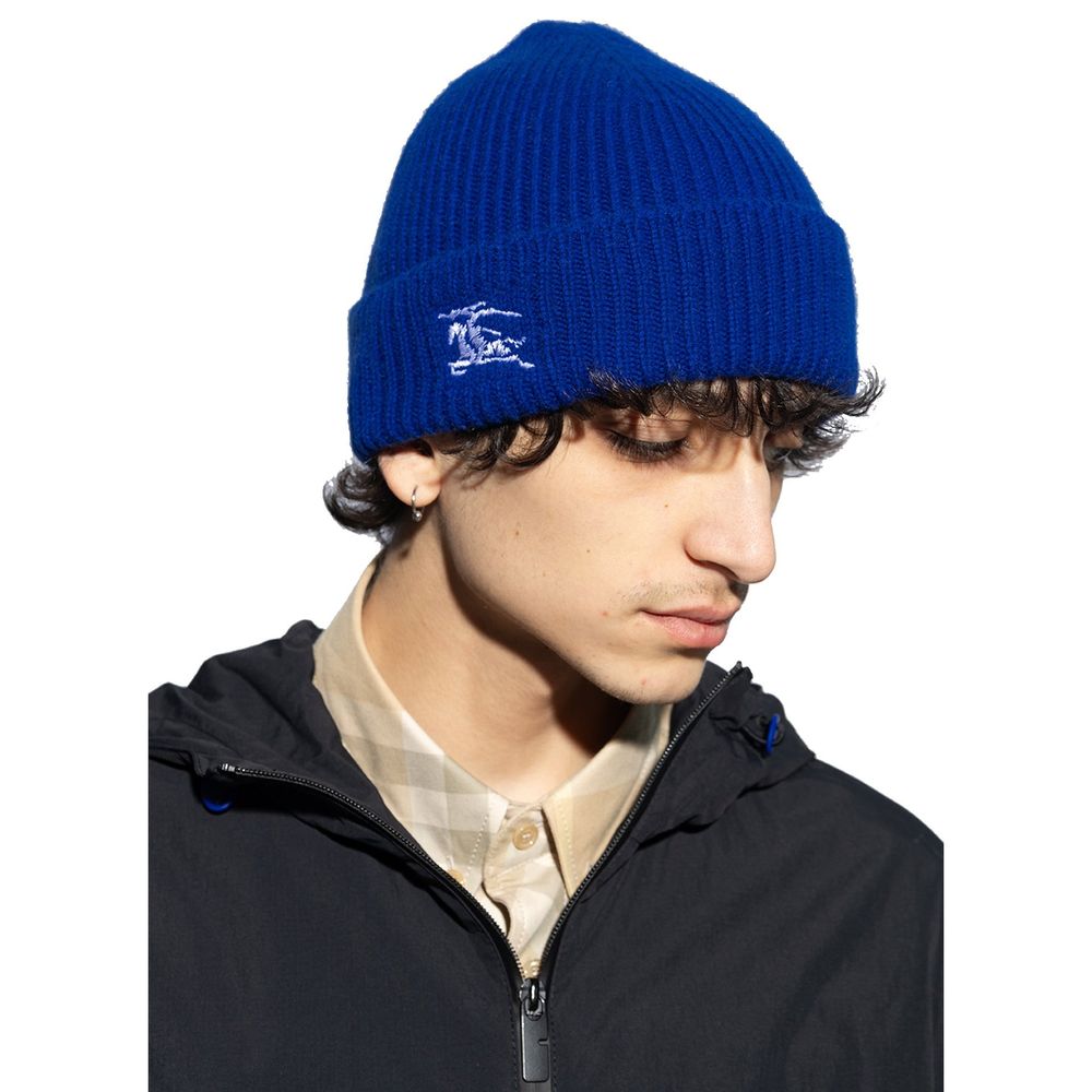 Blue Cashmere Beanie Burberry