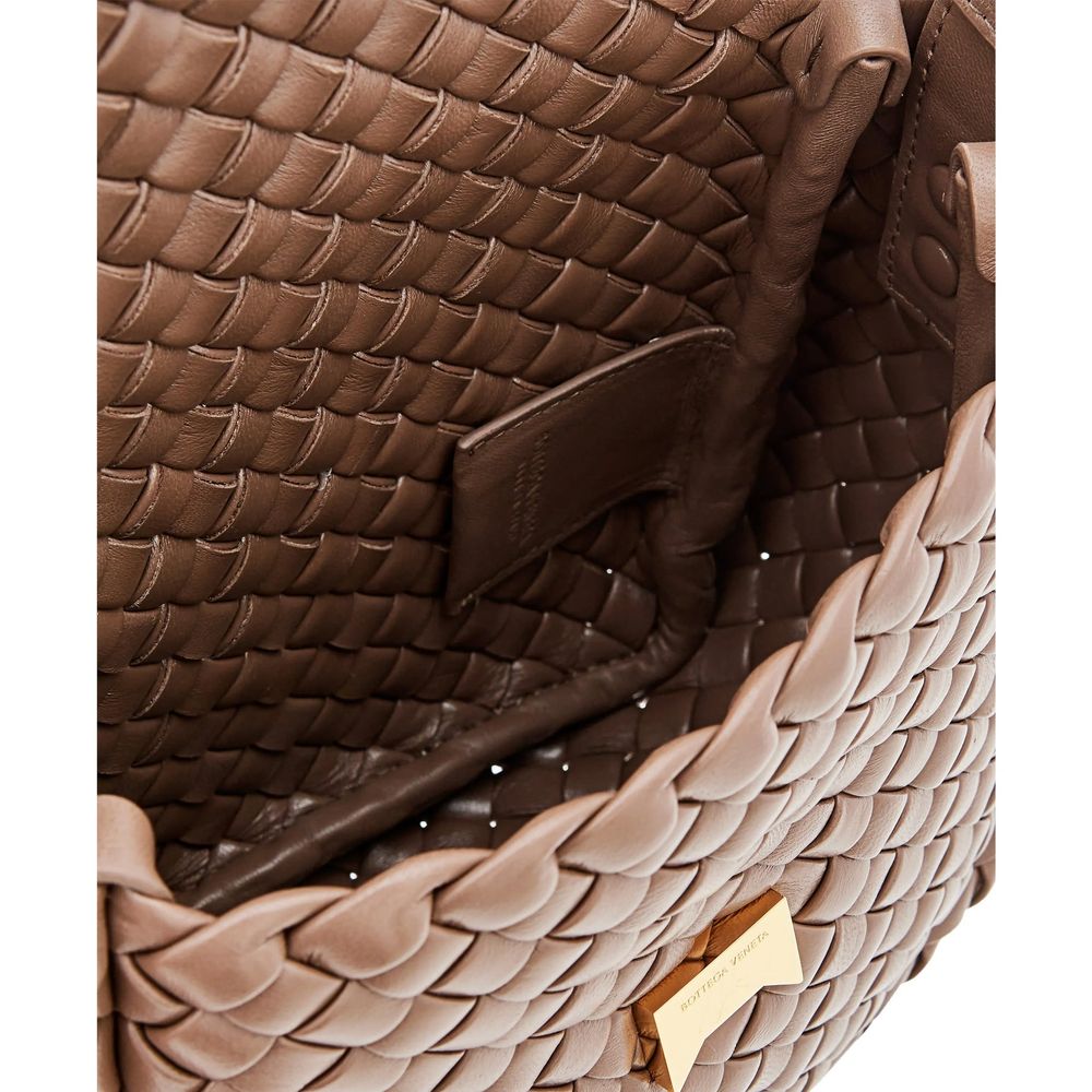 Brown Lamb Leather Shoulder Bag Bottega Veneta
