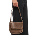 Brown Lamb Leather Shoulder Bag Bottega Veneta