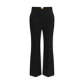 Black Fleece Wool Flared Pants Valentino