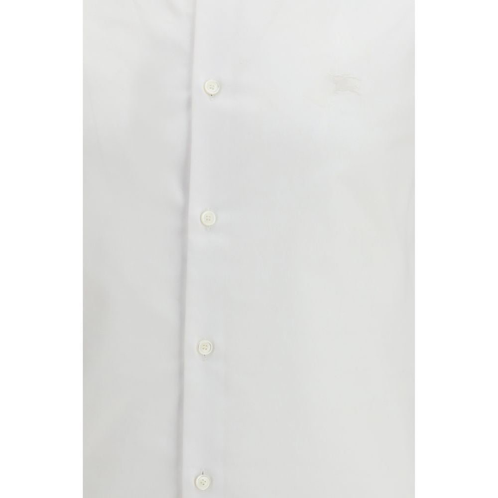 White Cotton Dress Shirt Burberry