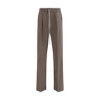 Brown Viscose Casual Pants Rick Owens
