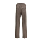 Brown Viscose Casual Pants Rick Owens