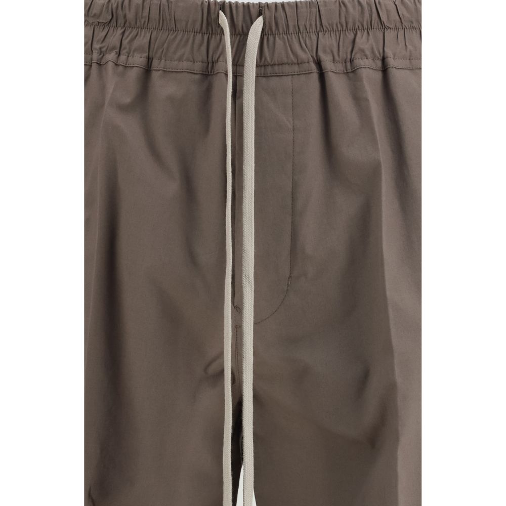 Brown Viscose Casual Pants Rick Owens
